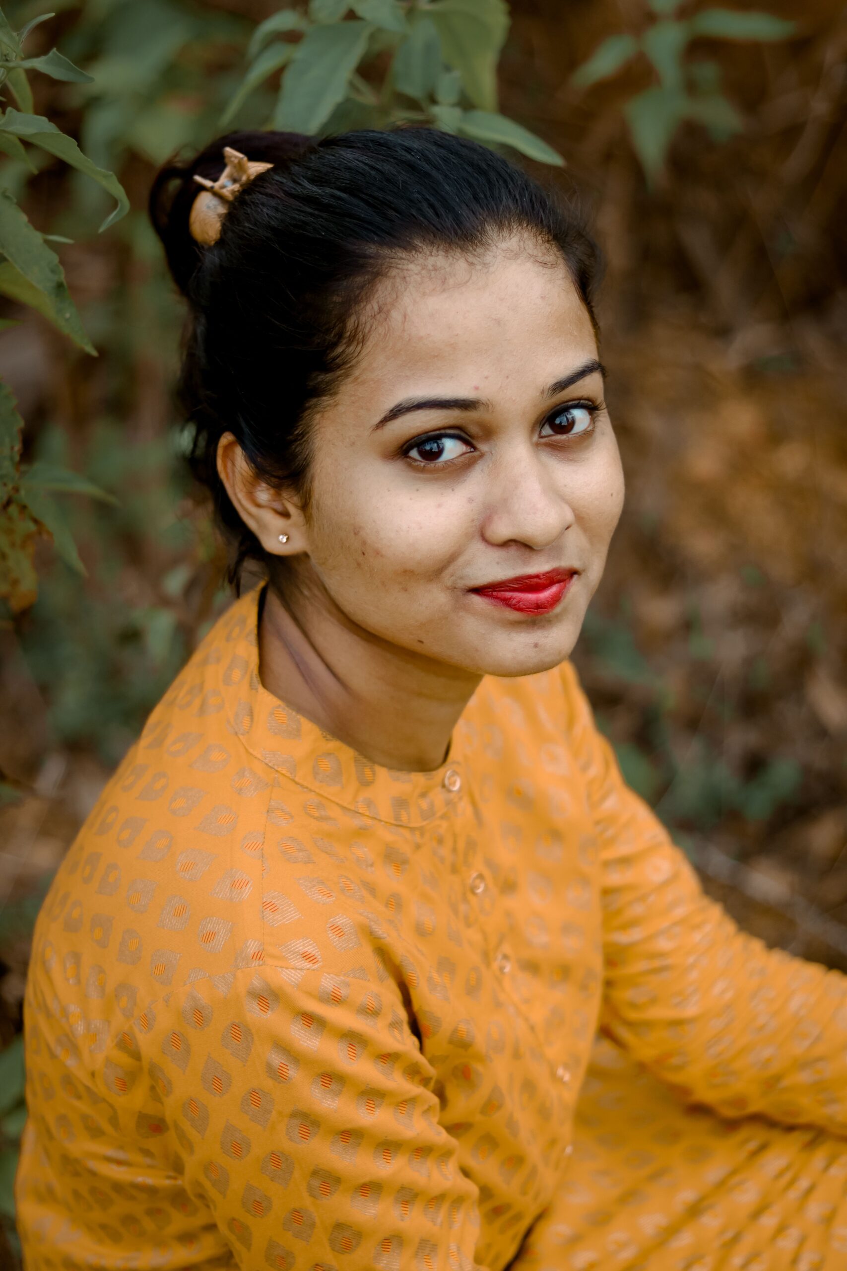 girl in orange